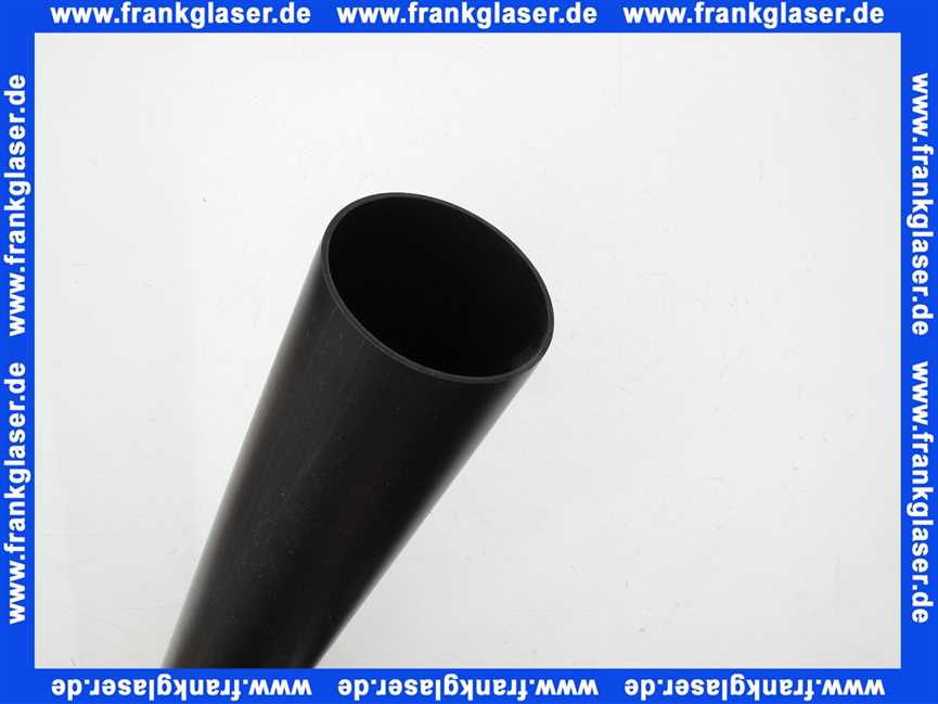 Vaillant Anschlussstück, DN 80 schwarz 0020059485