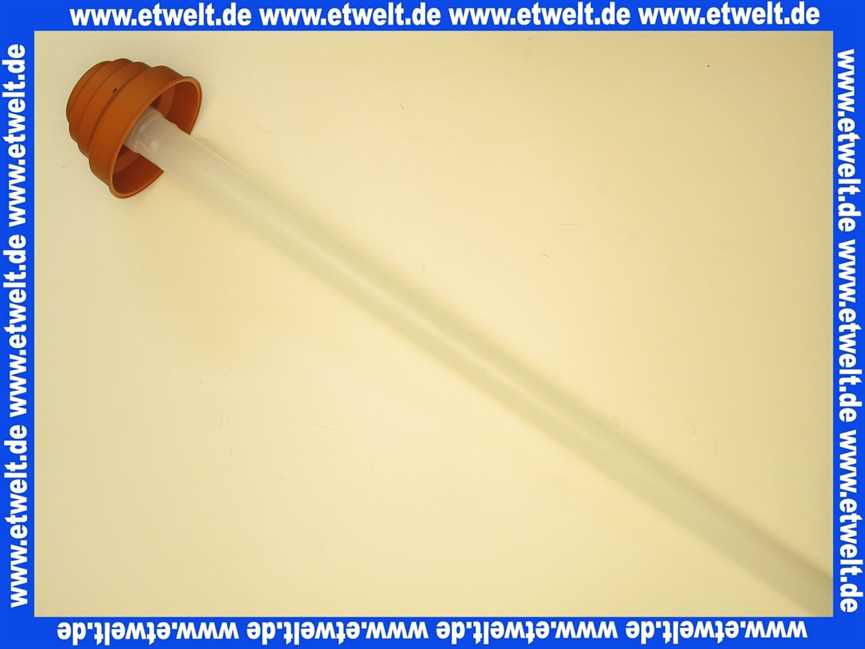 Vaillant Abgashaube, rot m. Abgasrohr DN 60 PP 0020070983