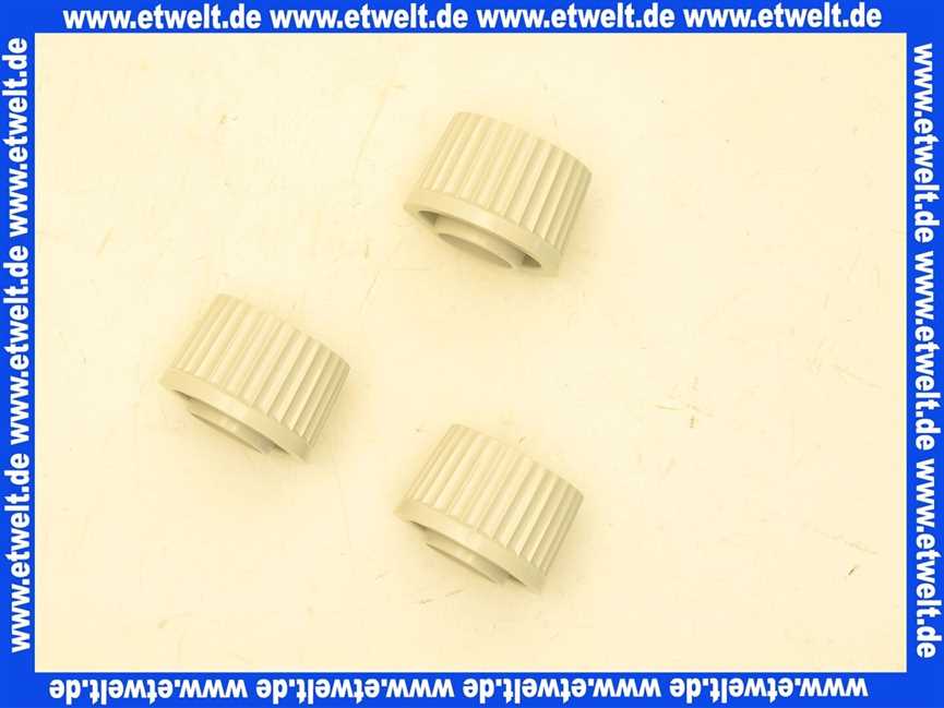 Vaillant Knopf, grau, Set a 3 St. 0020096370