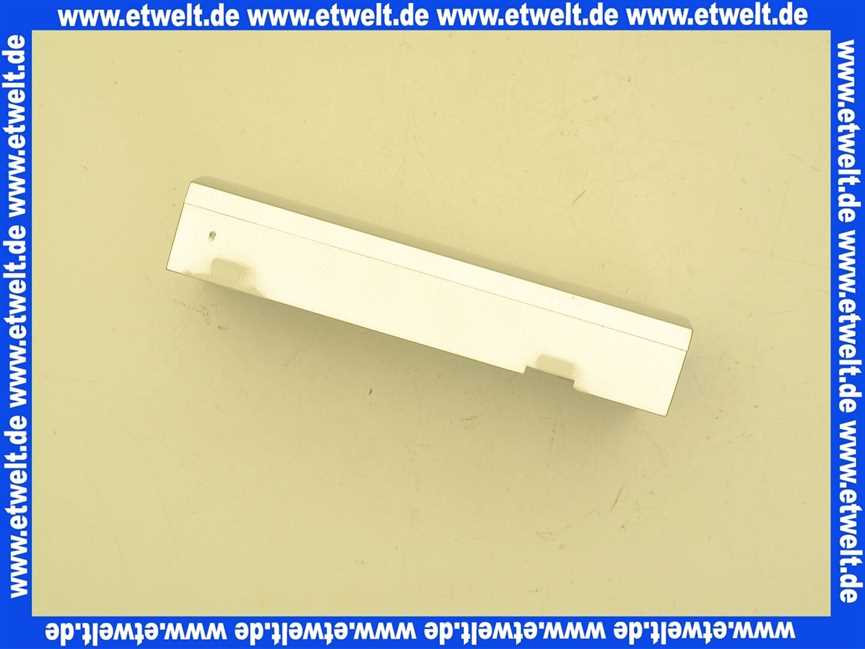 Vaillant Abdeckung, Reglerschacht, silber 0020130490