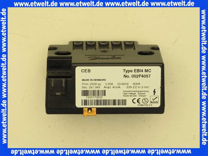 Vaillant Zündtransformator 091254