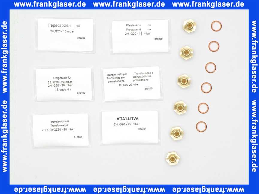 Vaillant Düsenwechselsatz, 6 Düsen-D 1,50 200132