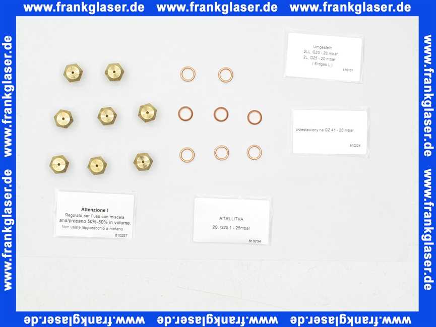 Vaillant Düsenwechselsatz, 8 Düsen-D 1,73 200135