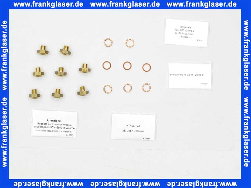 Vaillant Düsenwechselsatz, 8 Düsen-D 1,73 200135