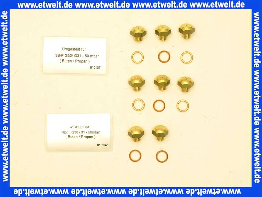 Vaillant Düsenwechselsatz, 8 Düsen-D 0,85 200137