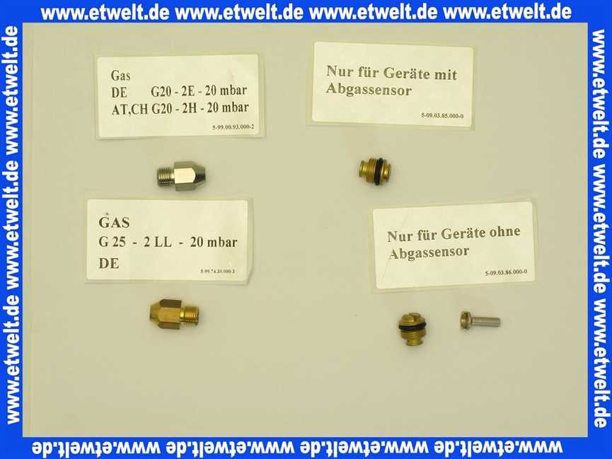 202939 Vaillant Düsenwechselsatz (Nachfolgeartikel)