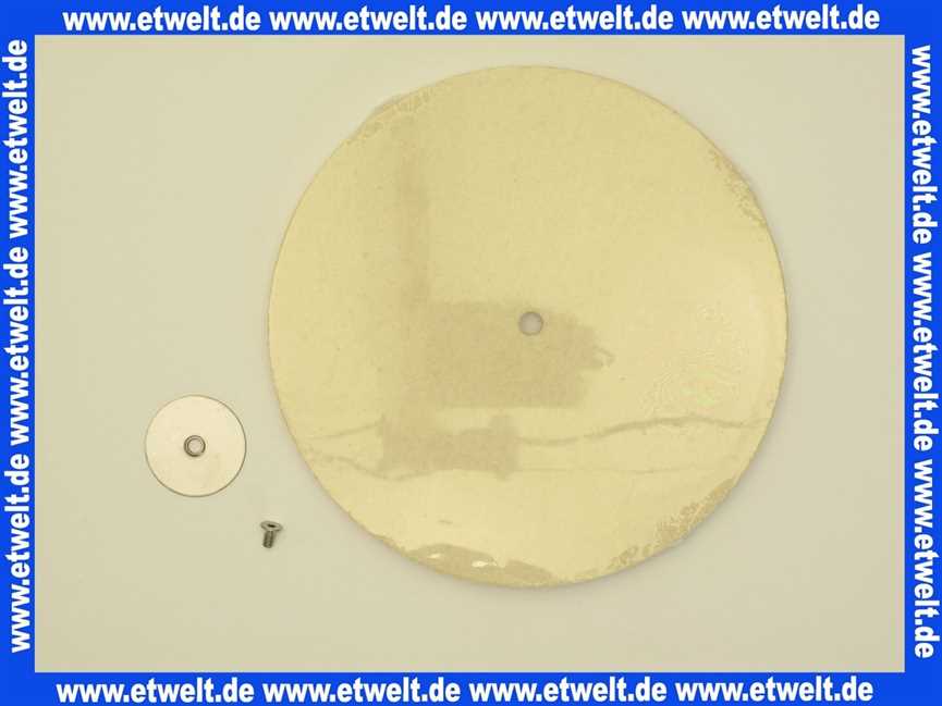 210779 Vaillant Isolierplatte, 10 mm + Mutter/Scheibe 210779