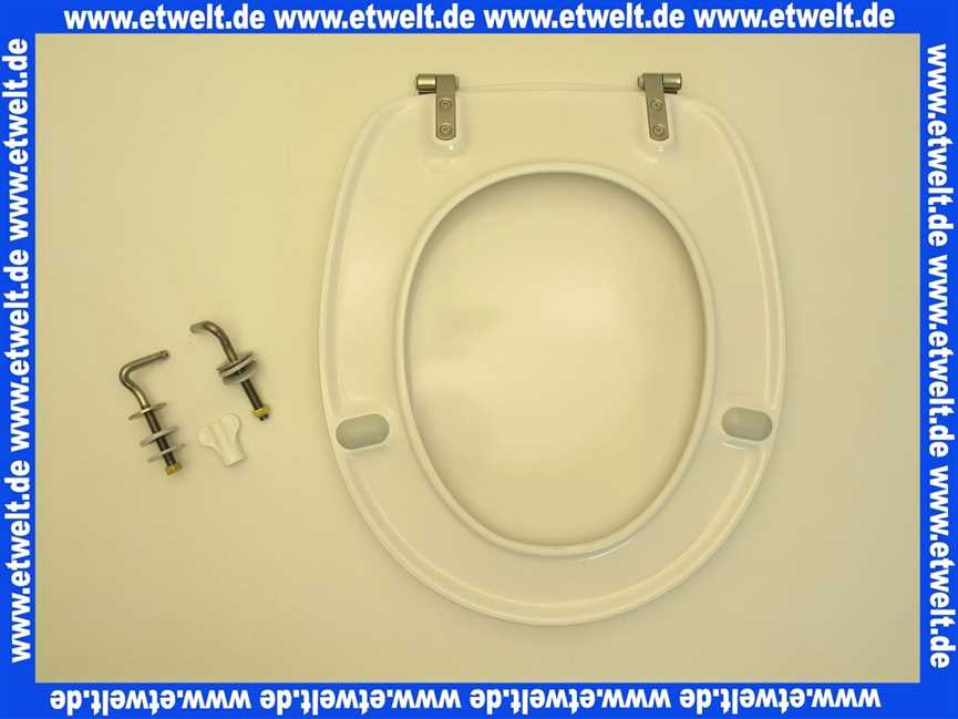 882361 Villeroy & Boch WC-Sitz Omnia weiss mit Scharnieren Edelstahl