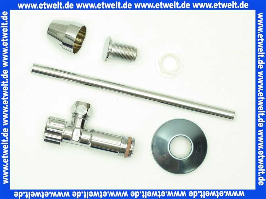 92088861 Villeroy & Boch Umrüstsatz bestehend aus: Eckventil, Kupferrohr, Blindstopfen