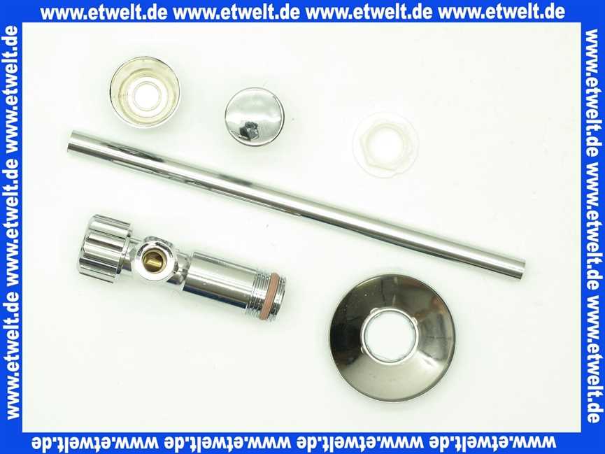 92088861 Villeroy & Boch Umrüstsatz bestehend aus: Eckventil, Kupferrohr, Blindstopfen