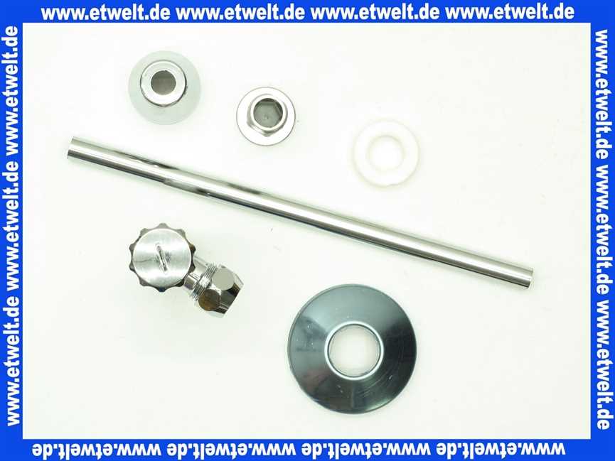 92088861 Villeroy & Boch Umrüstsatz bestehend aus: Eckventil, Kupferrohr, Blindstopfen