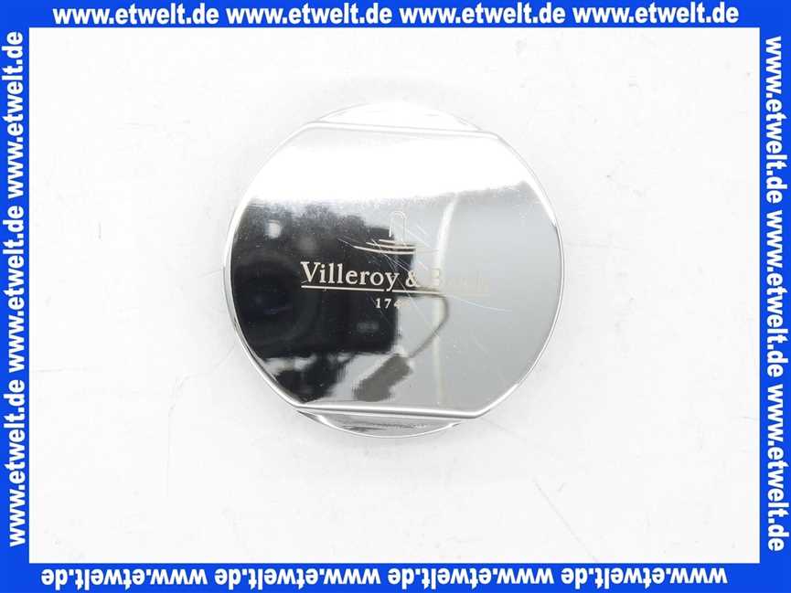 94052661 Vileroy und Boch Abdeckkappe Einzelgriff rund verchromt zu Excenterbedienung