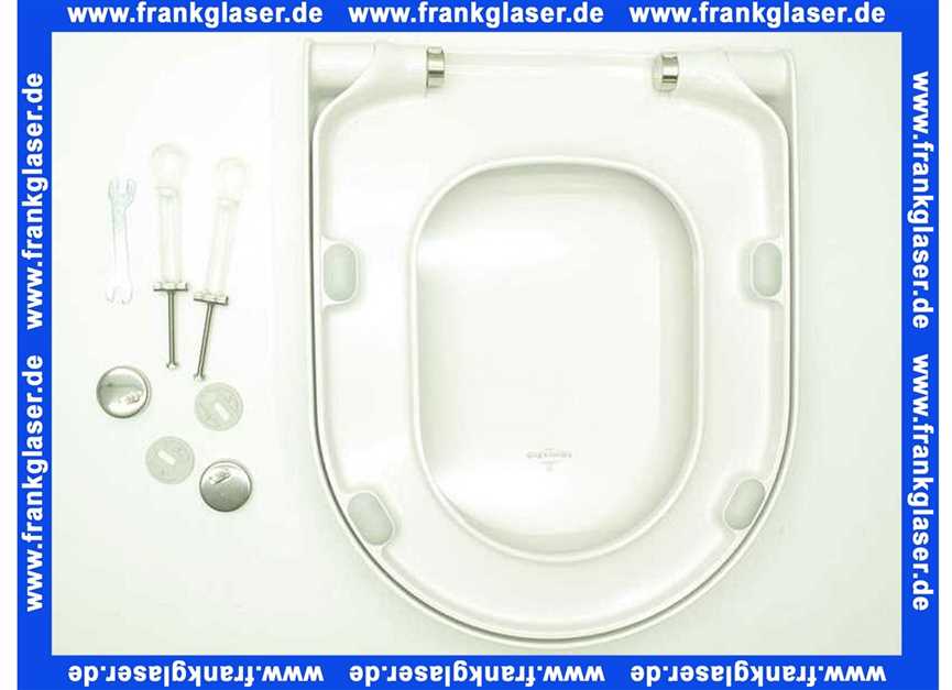 9M55S1 Villeroy & Boch WC-Sitz SUBWAY mit QuickRelease und Soft Closing Funktion, weiss