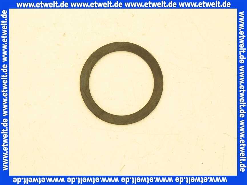 Dichtungsring 54x42x2mm, Gummi, EPDM für Trinkwasser zertifiziert nach KTW-BWGL, EN 681-1, 70°Sh.A, o.Einlage, schwarz