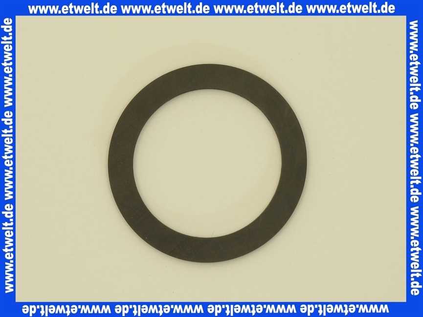 Dichtungsring 57x42,5x3 mm, Gummi, EPDM für Trinkwasser zertifiziert nach KTW-BWGL, EN 681-1, 70°Sh.A, o.Einlage, schwarz