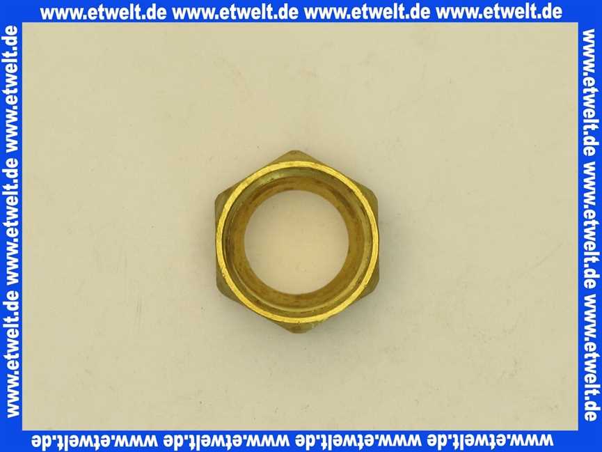 101145 Viega Überwurfmutter 5/8 x16 messing blank