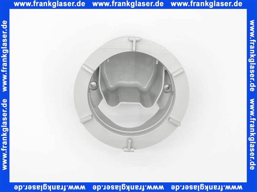 318284 Viega Gehäuseoberteil für Brausetasse Ablaufgehäuse Sifon 6956.1-253 in 110 x 82mm Kunststoff grau