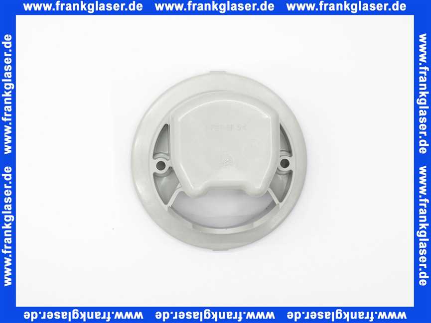318284 Viega Gehäuseoberteil für Brausetasse Ablaufgehäuse Sifon 6956.1-253 in 110 x 82mm Kunststoff grau