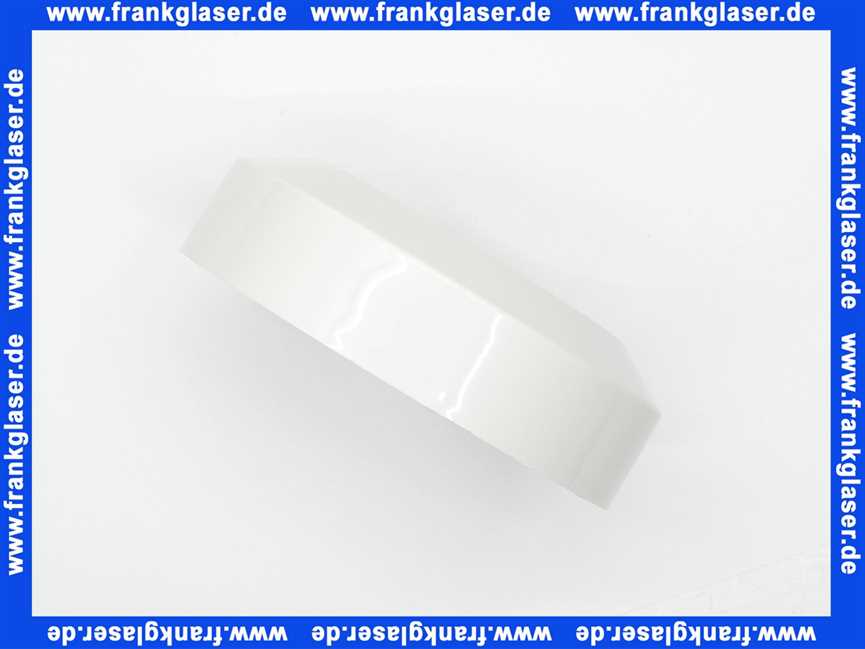 101671 Viega Rosette für WC-Anschlussbogen, WC-Anschlussrohr, Kunststoff, Durchmesser 100, Höhe 50, Modell 3819, weiß-alpin