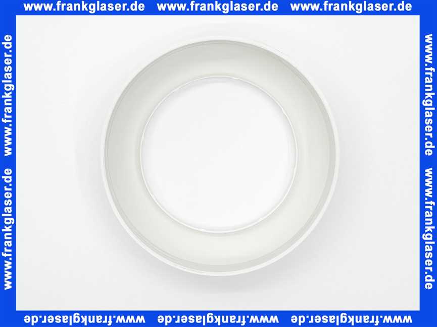 101671 Viega Rosette für WC-Anschlussbogen, WC-Anschlussrohr, Kunststoff, Durchmesser 100, Höhe 50, Modell 3819, weiß-alpin