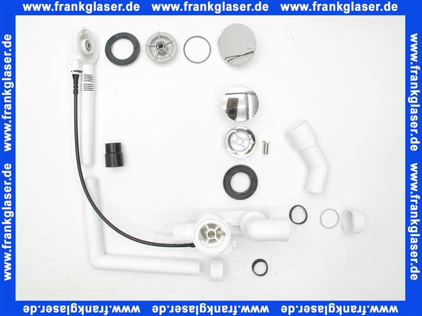 101909 Viega Ab-und Überlaufgarnitur Multiplex 6162.45 in 40/50 Messing verchromt