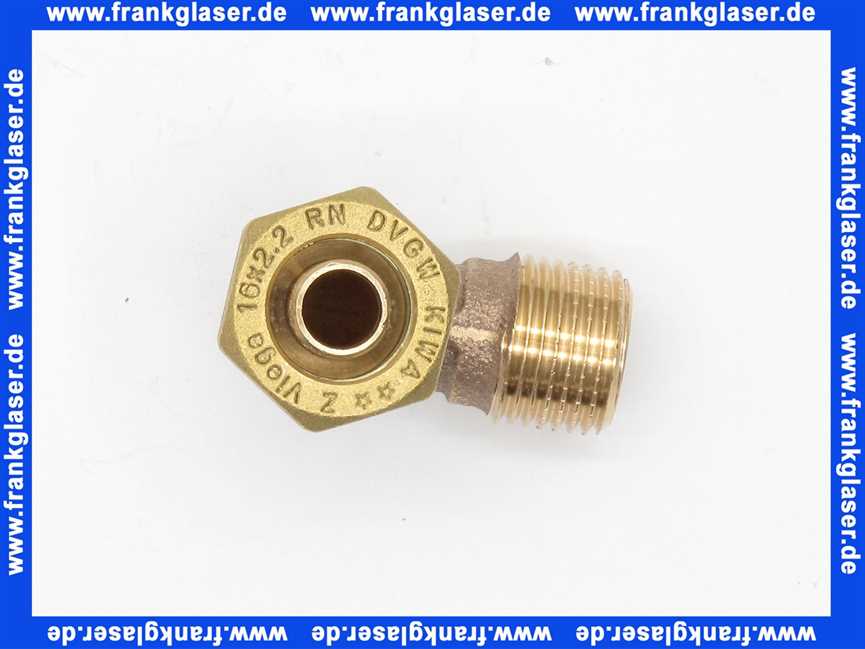 101954 Viega Winkelverschraubung Sanfix 2014 in 16mm x R1/2 Rotguss