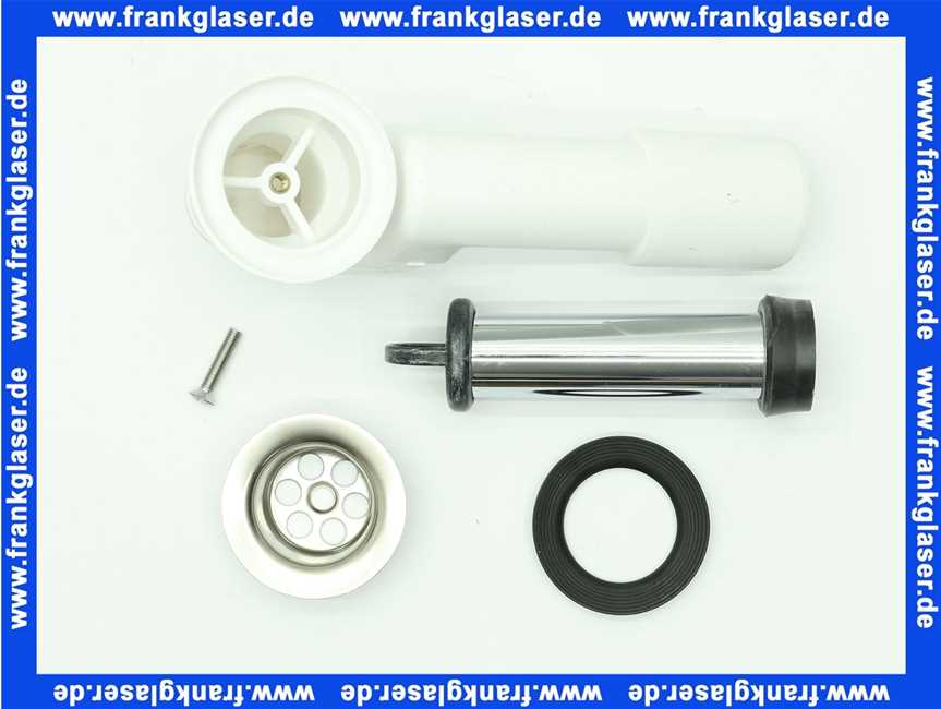 103408 Viega Ablaufgarnitur 6933.89 in DN40/50 x 70x120mm Messing verchromt