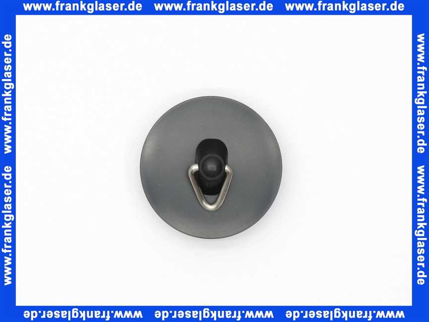 Viega Ventilstopfen 103934 aus PVC 38,5mm mit Dreieckhaken zu Ablaufventil bzw. Stopfenventil