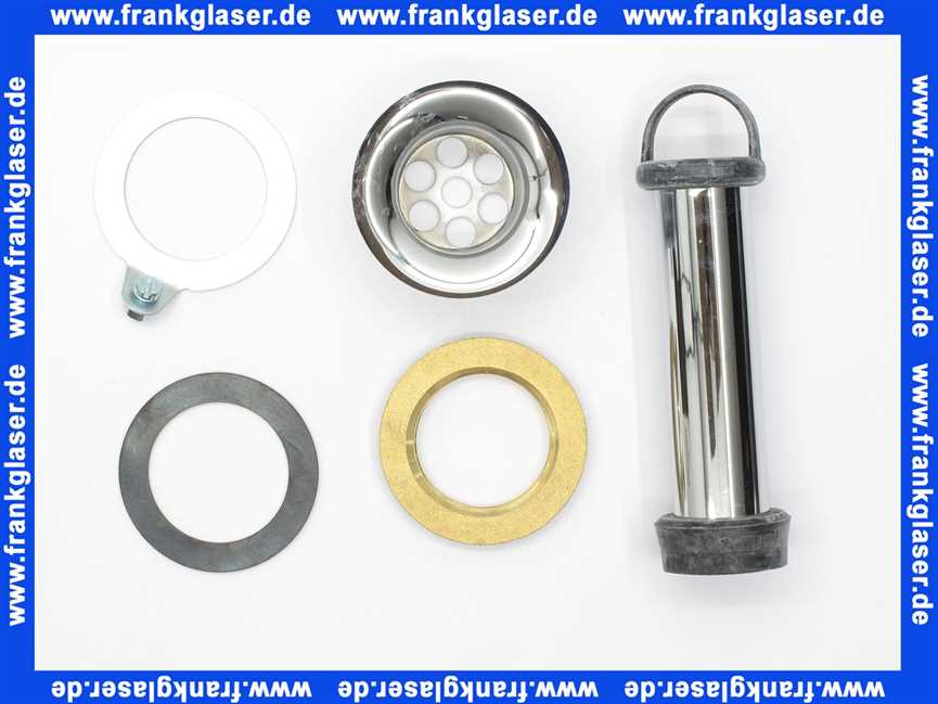 103989 Viega Standrohrventil, Messing verchromt, Kunststoffkonus, Modell 45.1, 1 1/2 Zoll Durchmesser 70, LS 40, WS 120