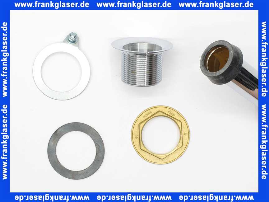 103989 Viega Standrohrventil, Messing verchromt, Kunststoffkonus, Modell 45.1, 1 1/2 Zoll Durchmesser 70, LS 40, WS 120