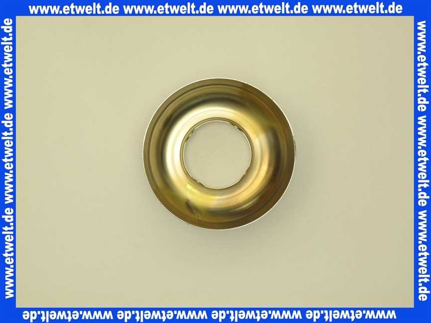 104962 Viega Sifonrosette verchromt 70mm Durchmesser 35mm tiefe für 1 1/4 Waschtisch oder Bidetsifon