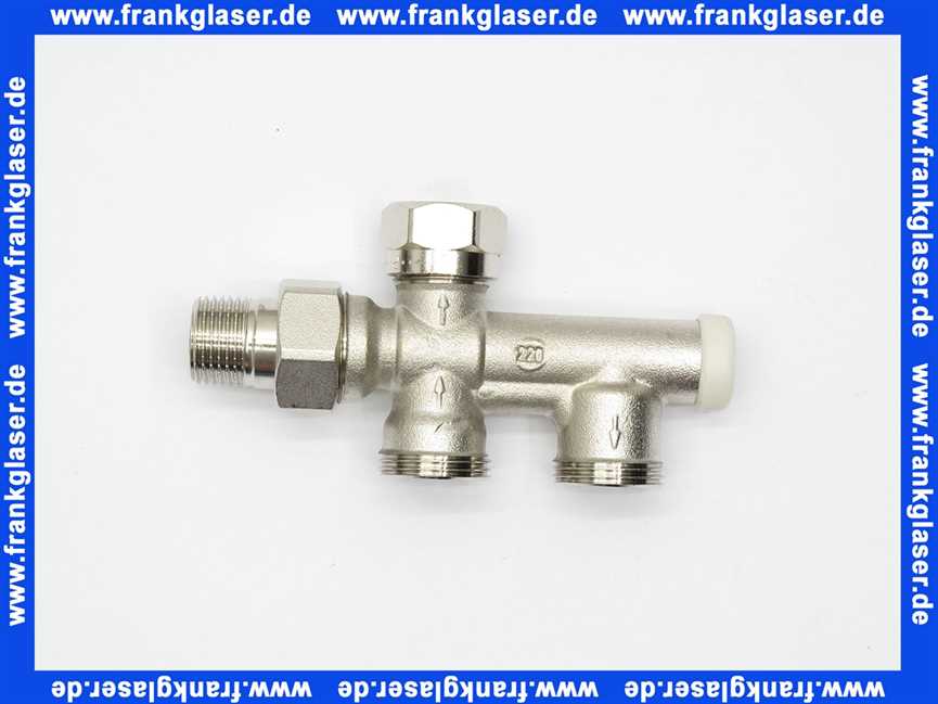 110475 Viega Heizkoerperanschluss-Stück 1069.2 15 x 1/2 Zoll einstellbar für Ein-und Zweirohr- Heizungssysteme