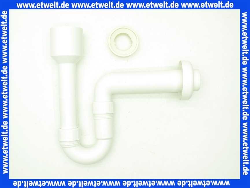 114640 Viega Röhrengeruchverschluss für Urinal-oder Ausgussbecken ohne angeformten Geruchverschluss, Kunststoff, Rosette, Lippendichtung, Ablauf waagerecht, Durchmesser1 50, Durchmesser2 50, Modell 5785.94