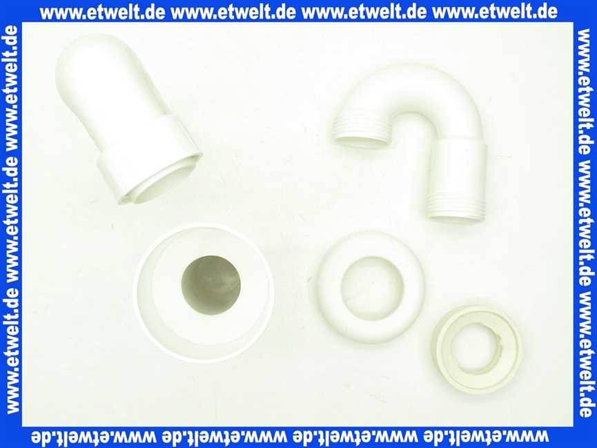 114640 Viega Röhrengeruchverschluss für Urinal-oder Ausgussbecken ohne angeformten Geruchverschluss, Kunststoff, Rosette, Lippendichtung, Ablauf waagerecht, Durchmesser1 50, Durchmesser2 50, Modell 5785.94