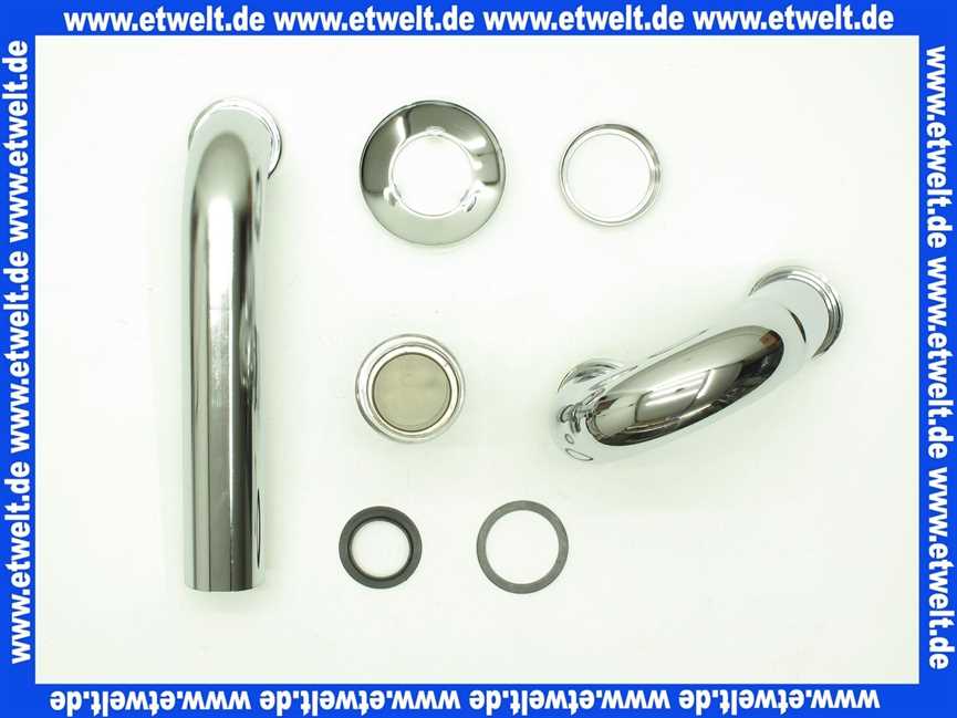 123451 Viega Röhrengeruchverschluss 5611 in G1 1/4 x G1 1/2 Messing verchromt