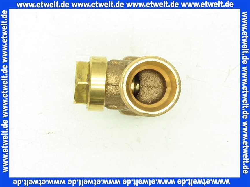 130428 Viega Rücklaufverschraubung messing/ blank
