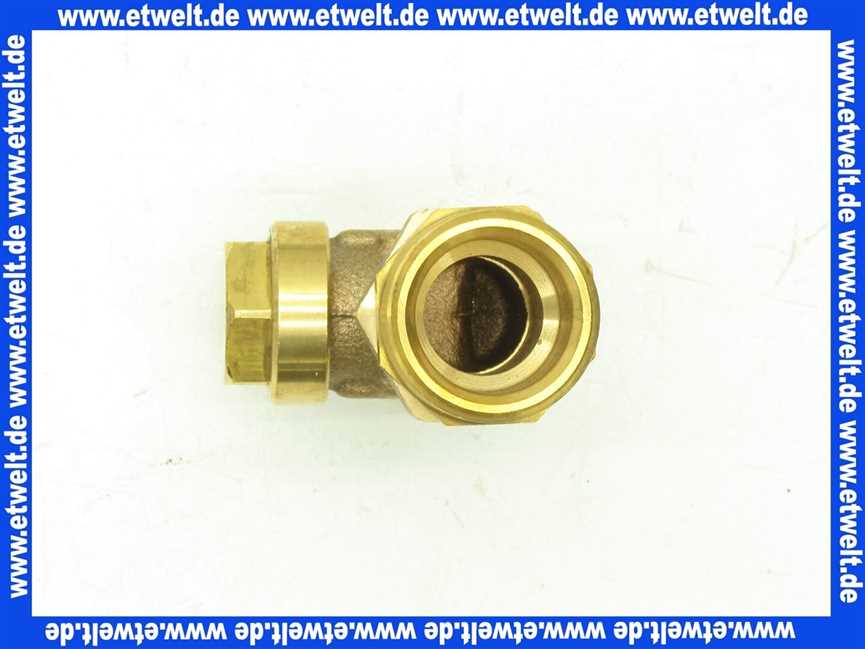 130428 Viega Rücklaufverschraubung messing/ blank