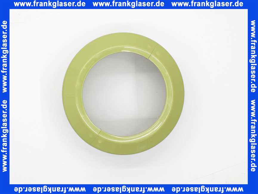 131609 Viega Rosette für WC-Anschlussbogen, WC-Anschlussrohr, Kunststoff, 2-teilig, Kennzeichnung für Schrägschnitt 22,5°, Durchmesser 100, Höhe 90, Modell 3821, moosgrün