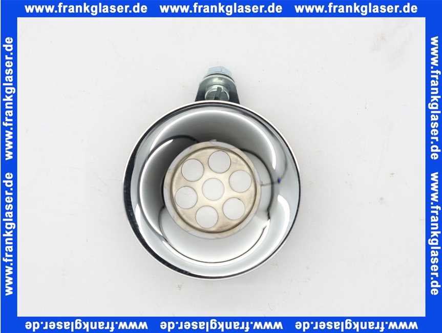 132095 Viega Ventilunterteil, Messing verchromt, für Gummikonus & Kunststoffkonus, Modell 45-667, 1 1/4 Zoll, LS 40, Durchmesser 70
