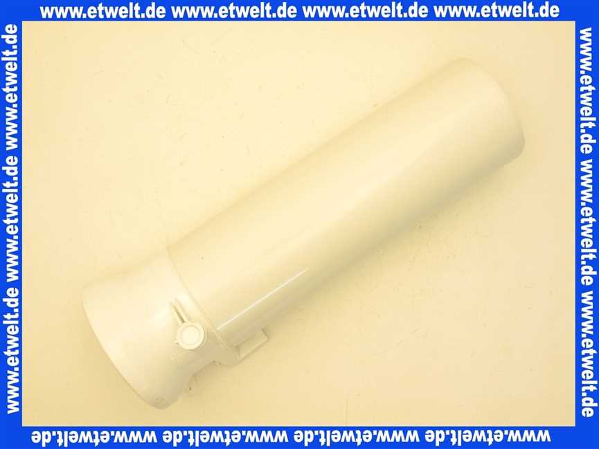 134969 Viega Anschlussrohr für WC, Lippendichtung, Handbetätigung, Rückstauklappe, Durchmesser 100, L 400, Modell 3815.5, weiß-alpin