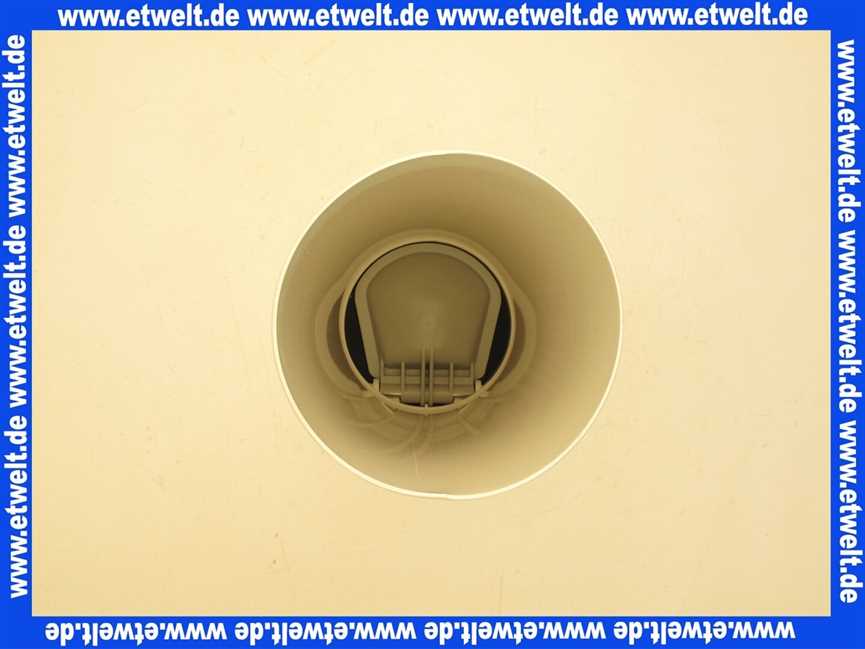 134969 Viega Anschlussrohr für WC, Lippendichtung, Handbetätigung, Rückstauklappe, Durchmesser 100, L 400, Modell 3815.5, weiß-alpin