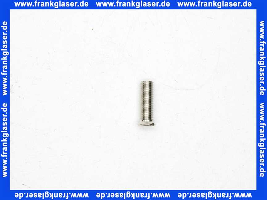 139605 Viega Schraube 77139-593 in M12 x 1,5mm x 38mm Messing vernickelt