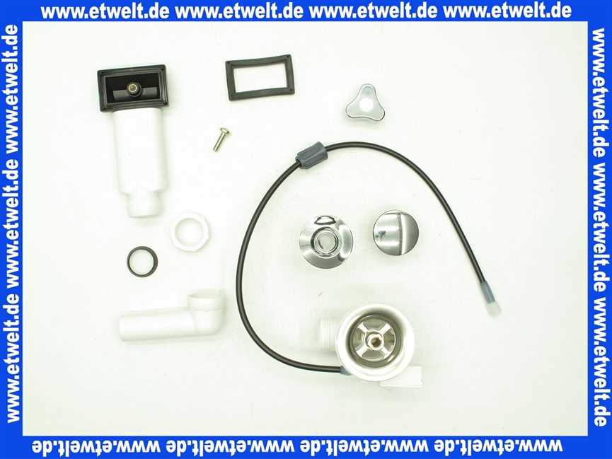 147266 Viega Ablaufgarnitur für Spülen 1 1/2 Zoll x 70