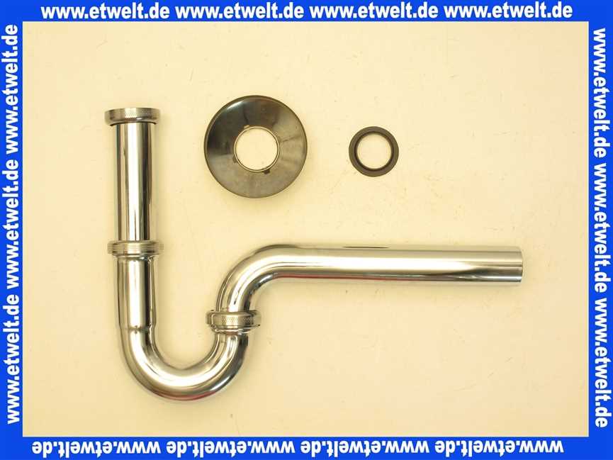 305611 Viega Röhrengeruchverschluss 5611 in G1 1/4 x G1 1/4 Messing verchromt