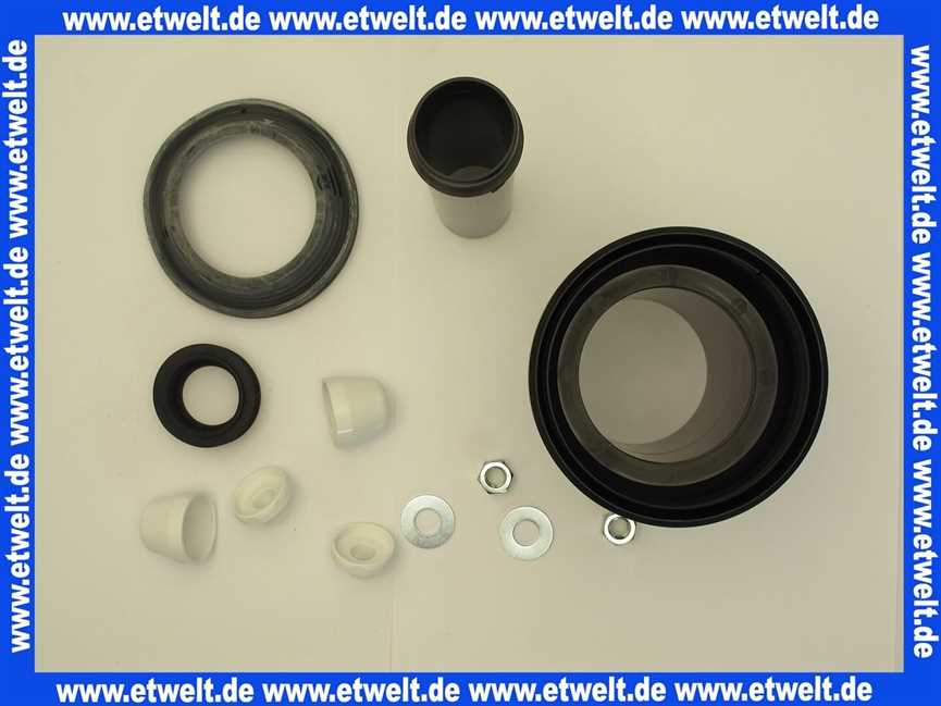 308414 Viega Anschlussgarnitur DN 90 x 180mm für WC