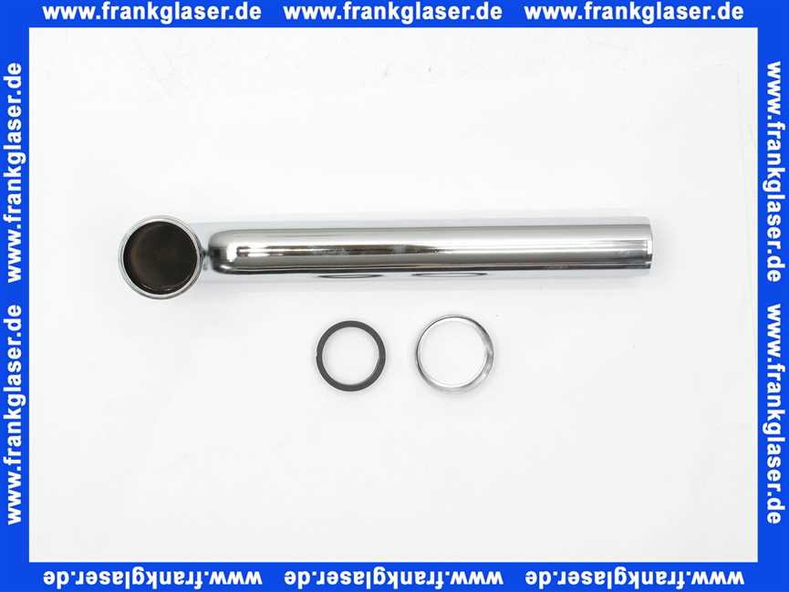 407230 Viega Ablaufbogen 90° Messing verchromt, Durchmesser 32, L 255, Modell 5622.2