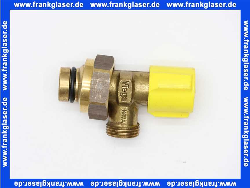 407575 Viega Eckventil zu UP Spülkasten Steckverbindung mit Überwurf