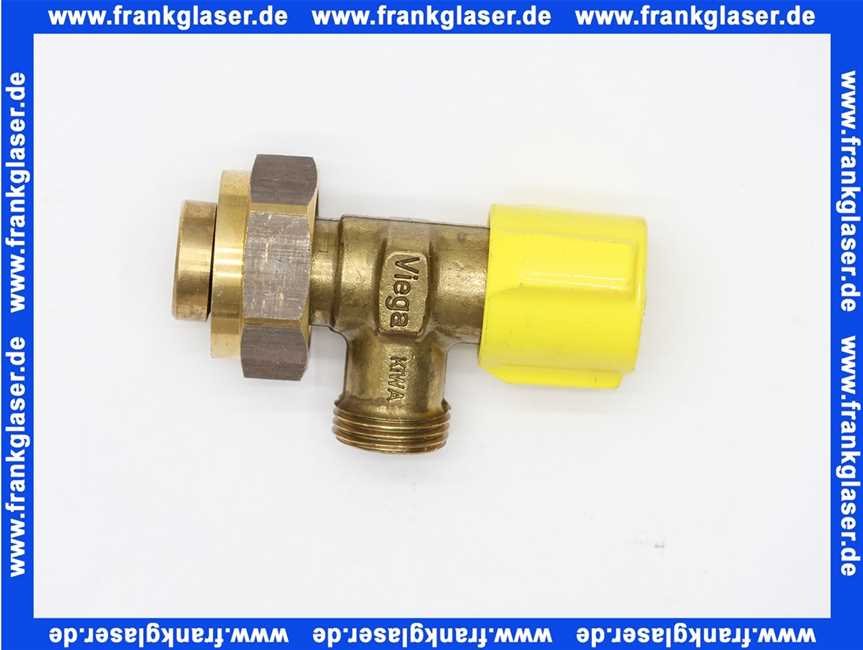 407575 Viega Eckventil zu UP Spülkasten Steckverbindung mit Überwurf