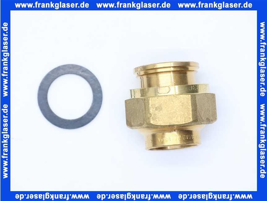 431884 Viega Verschraubung mit SC 2263LF in LABS-frei in 22mm x G1 Rotguss