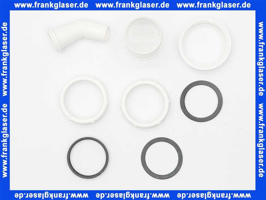 444853 Viega Ablaufverbindung für Doppelspüle, Kunststoff, Ablauf zentrisch, Abwasserschlauchanschluss, Höhenausgleichstück, Höhenverstellung, 1 1/2 Zoll, Maß 180-600, Modell 792.3